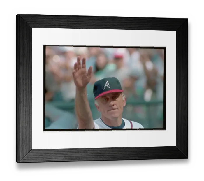 Framed Print : Phil Niekro Waving Goodbye Framed Print : Phil Niekro Waving Goodbye