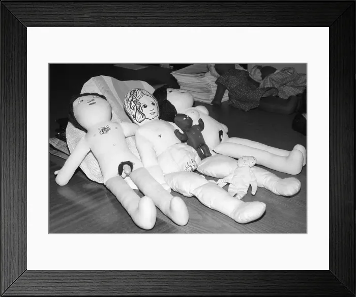 Framed Print : Anatomically-Correct Soft Dolls Framed Print : Anatomically-Correct Soft Dolls