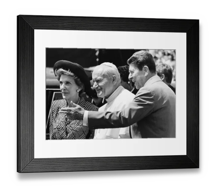 Framed Print : Nancy Reagan, Pope John Paul II and President Reagan Framed Print : Nancy Reagan, Pope John Paul II and President Reagan