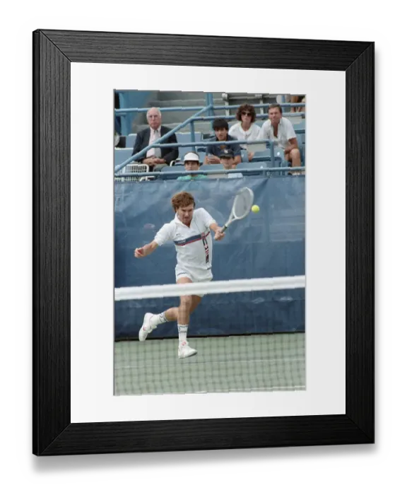 Framed Print : Jimmy Connors Returning Volley Framed Print : Jimmy Connors Returning Volley