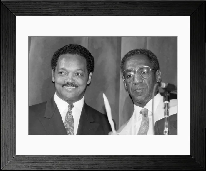 Framed Print : Jesse Jackson and Bill Cosby Framed Print : Jesse Jackson and Bill Cosby