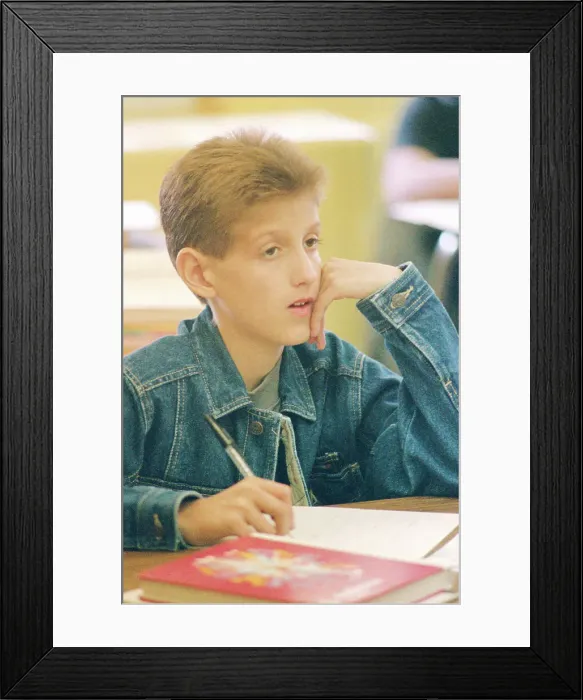 Framed Print : Ryan White Attending Math Class Framed Print : Ryan White Attending Math Class