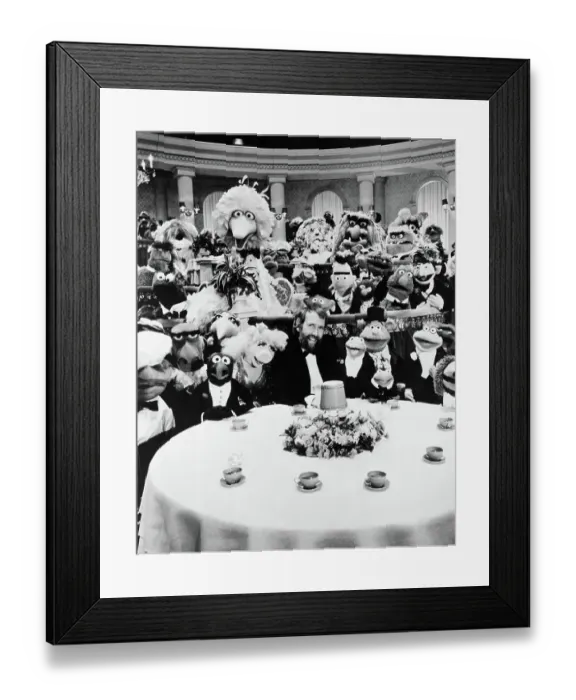 Framed Print : Portrait of Jim Henson with The Muppets Framed Print : Portrait of Jim Henson with The Muppets