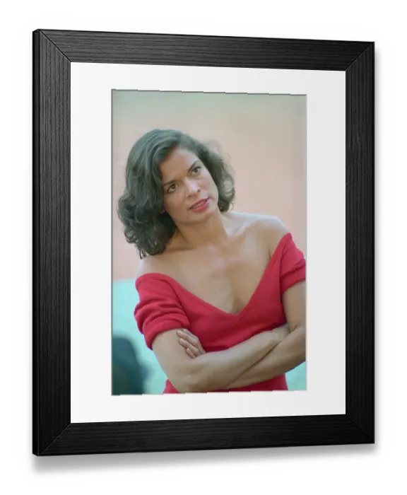 Framed Print : Portrait of Bianca Jagger Framed Print : Portrait of Bianca Jagger