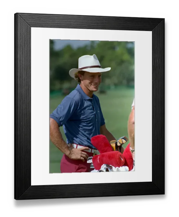 Framed Print : Berhard Langer Hitting Practice Balls Framed Print : Berhard Langer Hitting Practice Balls