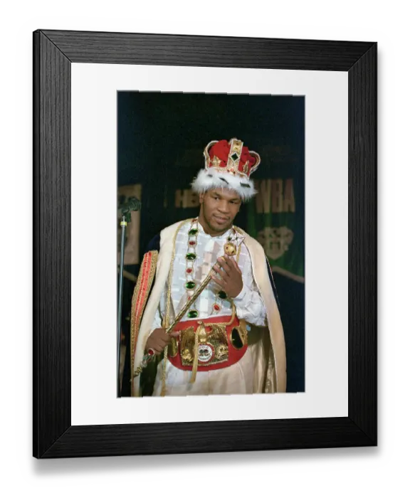 Framed Print : Portrait of Mike Tyson in Costume Framed Print : Portrait of Mike Tyson in Costume
