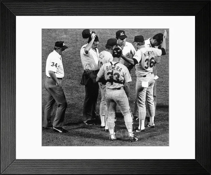 Framed Print : Joe Niekro Gets Ejected Framed Print : Joe Niekro Gets Ejected