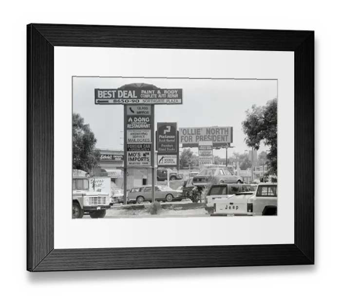 Framed Print : Ollie North For President Billboard Framed Print : Ollie North For President Billboard