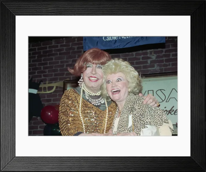 Framed Print : Milton Berle with Phyllis Diller Framed Print : Milton Berle with Phyllis Diller