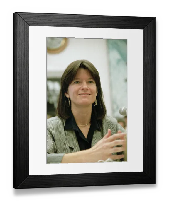 Framed Print : Sally Ride Testifying to Subcommittee Framed Print : Sally Ride Testifying to Subcommittee