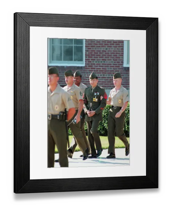 Framed Print : Marines Escorting Clayton Lonetree Framed Print : Marines Escorting Clayton Lonetree