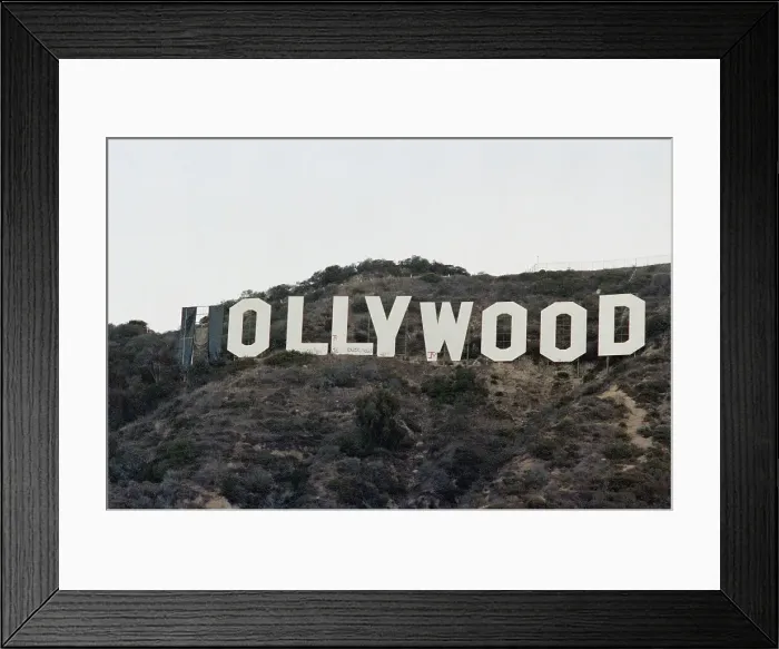 Framed Print : Sign Reading Ollywood Framed Print : Sign Reading Ollywood