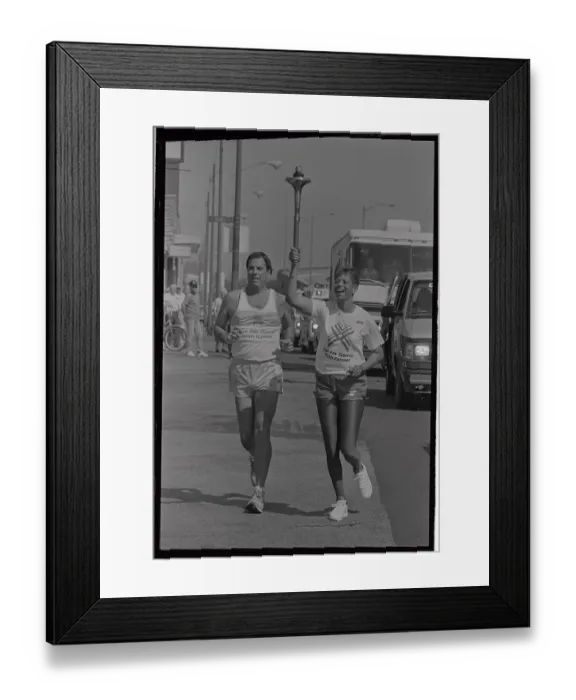 Framed Print : Wilma Rudolph Carrying Pan American Torch Framed Print : Wilma Rudolph Carrying Pan American Torch