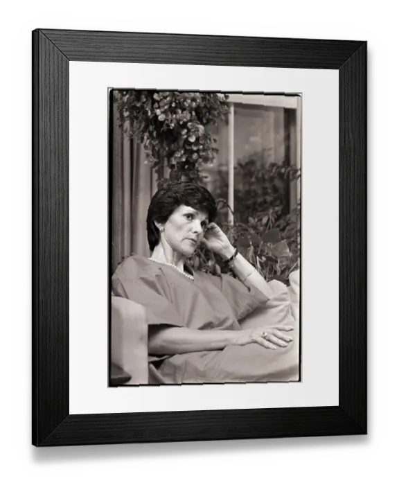 Framed Print : Kitty Dukakis Discusses Amphetamines Framed Print : Kitty Dukakis Discusses Amphetamines