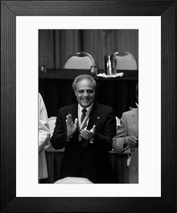 Framed Print : Benjamin Hooks Shown Clapping; Waist Up