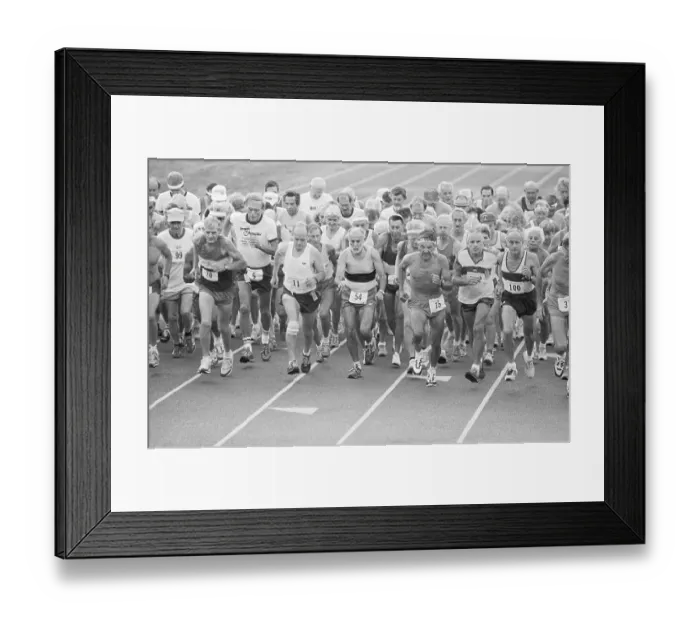 Framed Print : Runners Competing in Senior Olympics Race Framed Print : Runners Competing in Senior Olympics Race