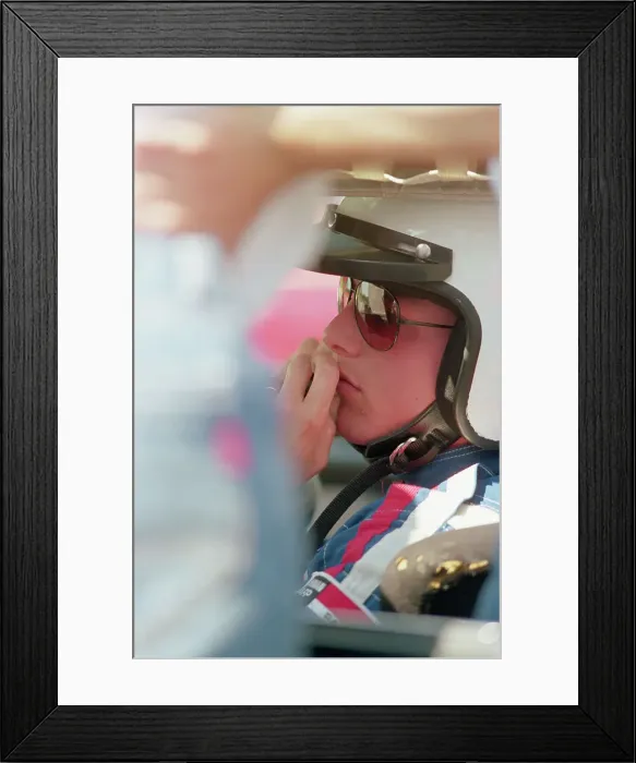 Framed Print : Tom Cruise in Racecar Framed Print : Tom Cruise in Racecar