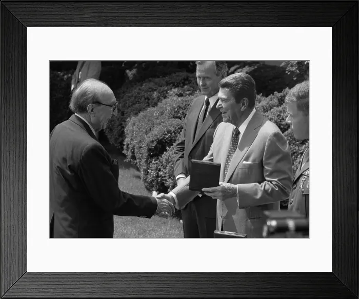 Framed Print : Reagan Presenting Medal to DeBakey Framed Print : Reagan Presenting Medal to DeBakey