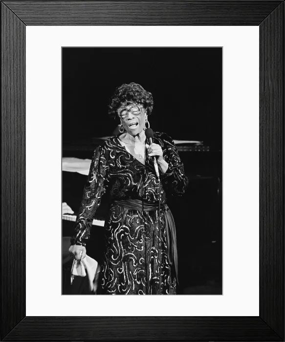 Framed Print : Ella Fitzgerald Singing Framed Print : Ella Fitzgerald Singing