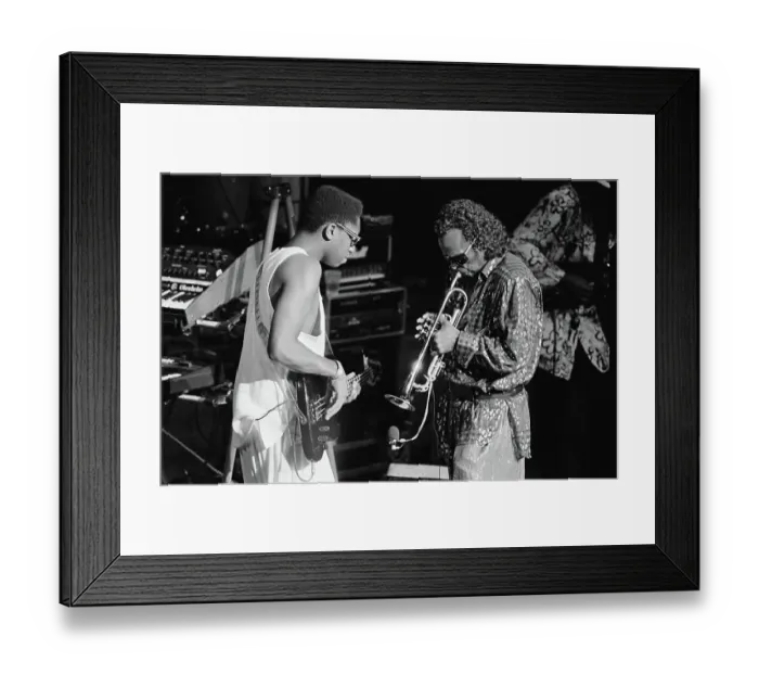 Framed Print : Miles Davis Performing at Jazz Festival Framed Print : Miles Davis Performing at Jazz Festival