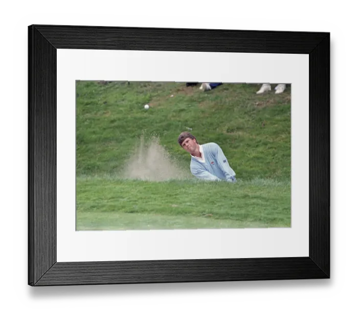 Framed Print : Bob Tway in Sand Trap Framed Print : Bob Tway in Sand Trap