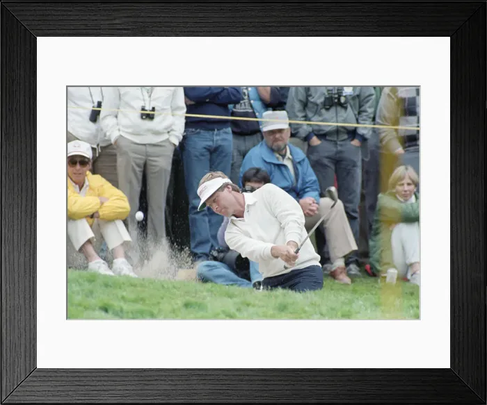 Framed Print : Ben Crenshaw Swinging in Sand Trap Framed Print : Ben Crenshaw Swinging in Sand Trap