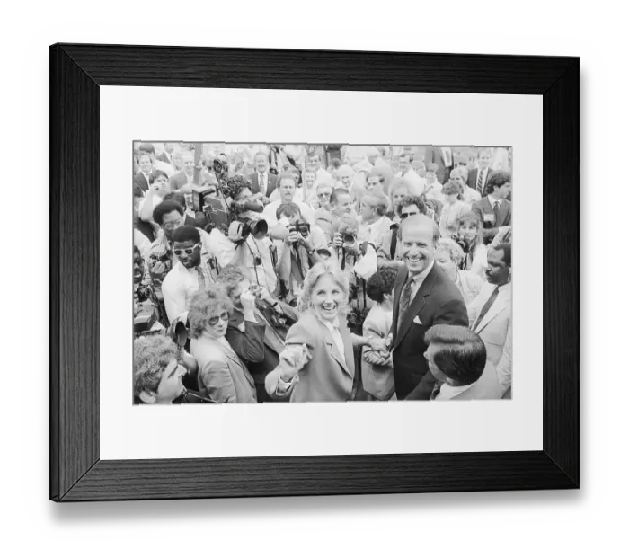 Framed Print : Joe Biden. Senator Joseph Biden of Delaware and his wife Framed Print : Joe Biden. Senator Joseph Biden of Delaware and his wife