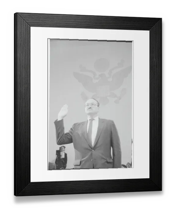 Framed Print : Bretton Sciaroni Being Sworn in at the Iran Contra Hearings Framed Print : Bretton Sciaroni Being Sworn in at the Iran Contra Hearings