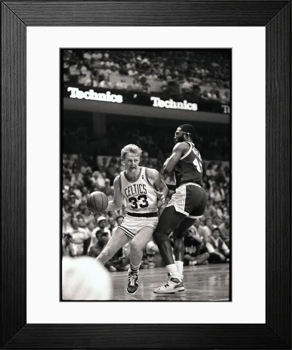 Framed Print : Larry Bird Playing Against LA Lakers Framed Print : Larry Bird Playing Against LA Lakers