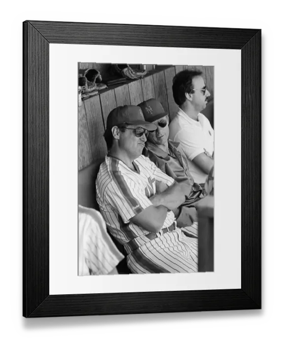 Framed Print : Tom Seaver Listens To Mets Coach