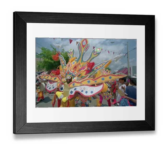 Framed Print : Bahamanian Dancer Celebrating at Goombay Festival Framed Print : Bahamanian Dancer Celebrating at Goombay Festival
