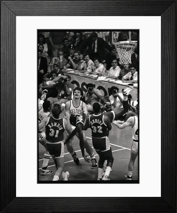 Framed Print : Danny Ainge Falling Framed Print : Danny Ainge Falling
