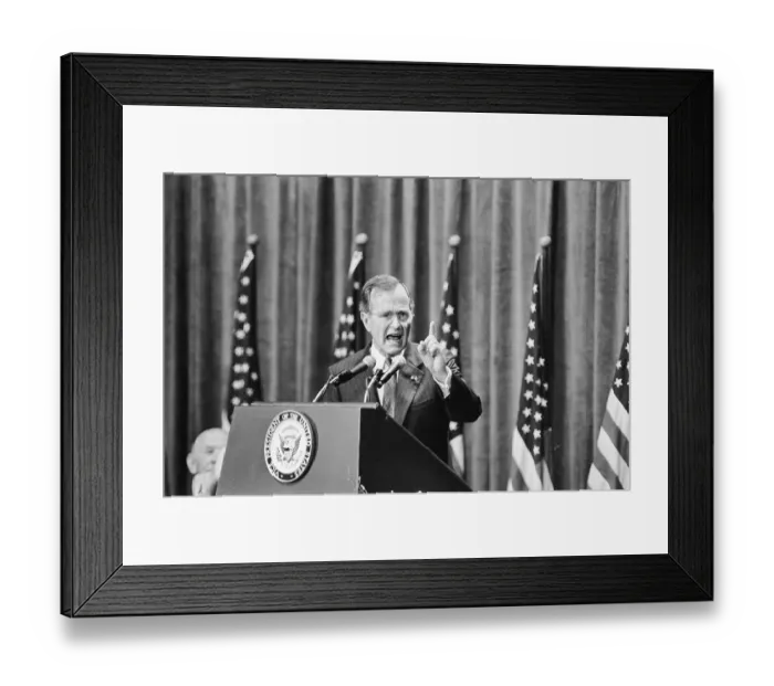 Framed Print : George Bush at Fundraiser Framed Print : George Bush at Fundraiser