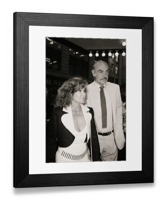 Framed Print : Michelin and Sean Connery Arrive at Premiere Framed Print : Michelin and Sean Connery Arrive at Premiere