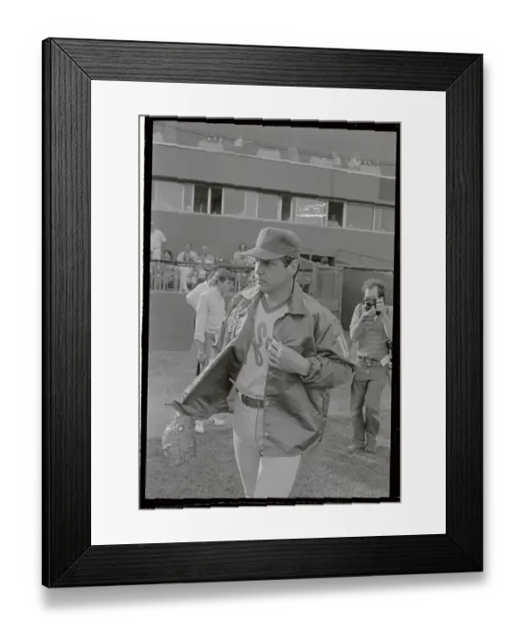 Framed Print : Tom Seaver Wearing Jacket and Cap with Baseball Glove Framed Print : Tom Seaver Wearing Jacket and Cap with Baseball Glove