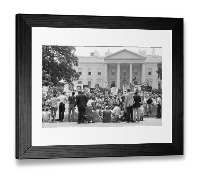 Framed Print : AIDS Demonstration at White House Framed Print : AIDS Demonstration at White House