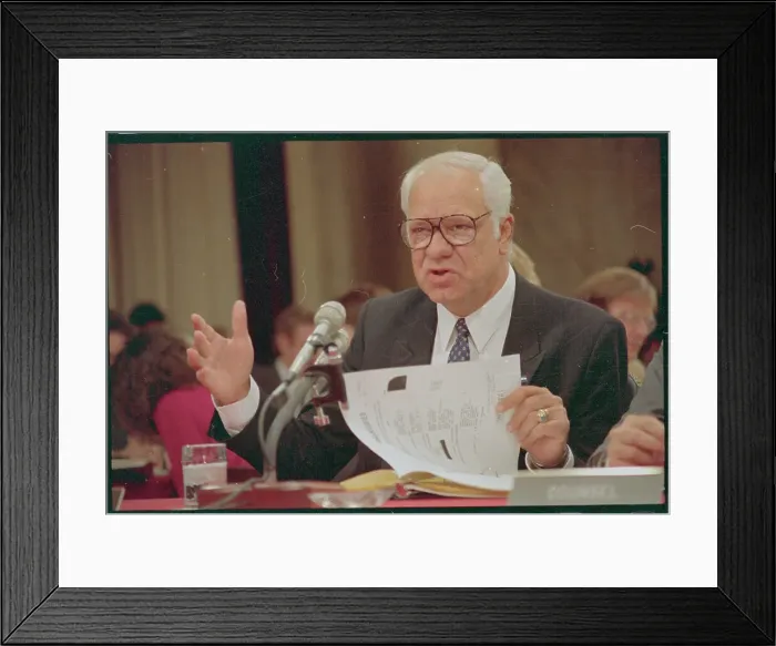 Framed Print : Adolfo Calero Gesturing During Hearings Framed Print : Adolfo Calero Gesturing During Hearings