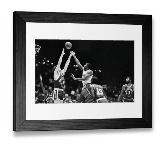 Framed Print : Magic Johnson Going for Lay up Framed Print : Magic Johnson Going for Lay up