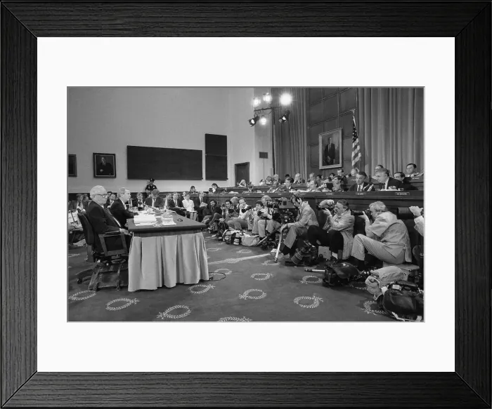 Framed Print : Robert McFarlane at Iran-Contra Hearings Framed Print : Robert McFarlane at Iran-Contra Hearings