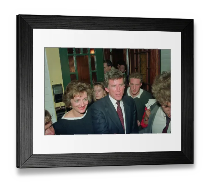 Framed Print : Gary Hart Campaigning with Wife Lee Framed Print : Gary Hart Campaigning with Wife Lee