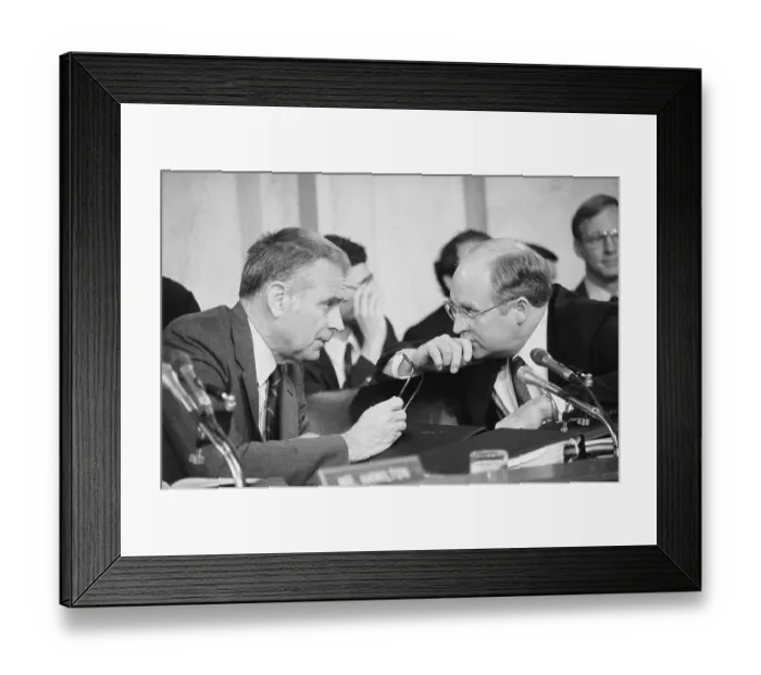 Framed Print : Lee Hamilton and Richard Cheney Framed Print : Lee Hamilton and Richard Cheney
