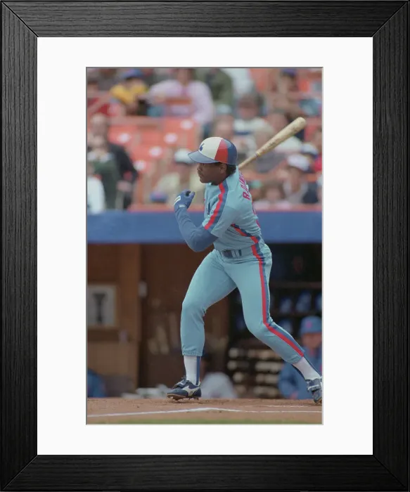 Framed Print : Tim Raines Batting Framed Print : Tim Raines Batting