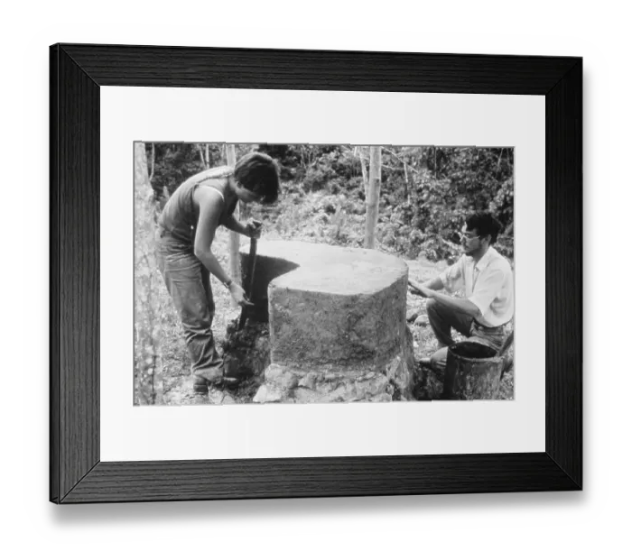 Framed Print : Benjamin Linder and Mira Brown Cooking Meal in Oven Framed Print : Benjamin Linder and Mira Brown Cooking Meal in Oven