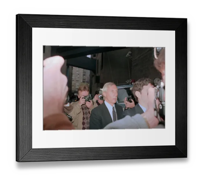 Framed Print : Ivan Boesky Arriviing to Court Framed Print : Ivan Boesky Arriviing to Court