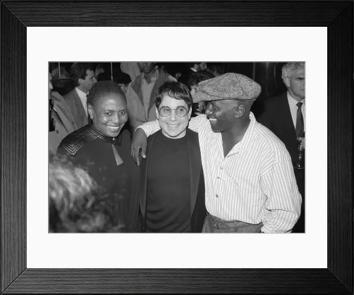 Framed Print : Guests at Opening of South African Play