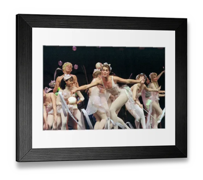 Framed Print : Brooke Shields Dancing in Triangle Club Show