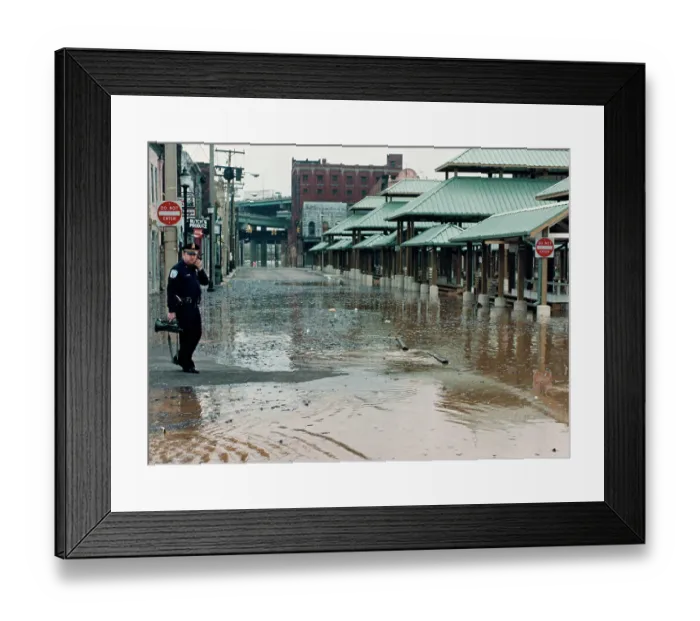 Framed Print : James River Flood Framed Print : James River Flood