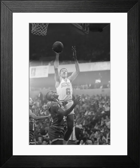 Framed Print : Julius Erving Shooting the Basketball Framed Print : Julius Erving Shooting the Basketball
