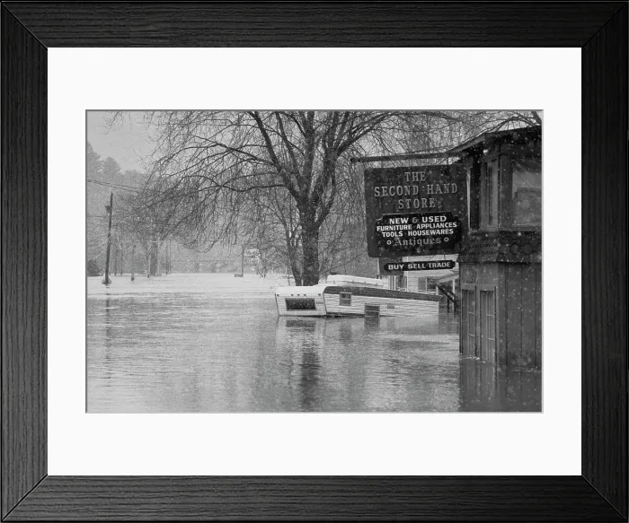 Framed Print : Pemigewasset River Overflows it's Banks Framed Print : Pemigewasset River Overflows it's Banks