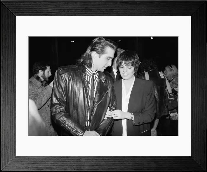 Framed Print : Liza Minnelli with Husband Marc Gero Framed Print : Liza Minnelli with Husband Marc Gero